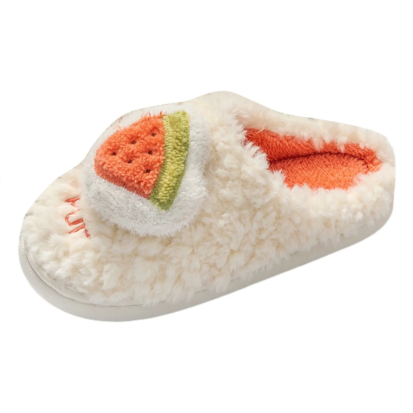 Fluffy Watermelon Cushion Slides